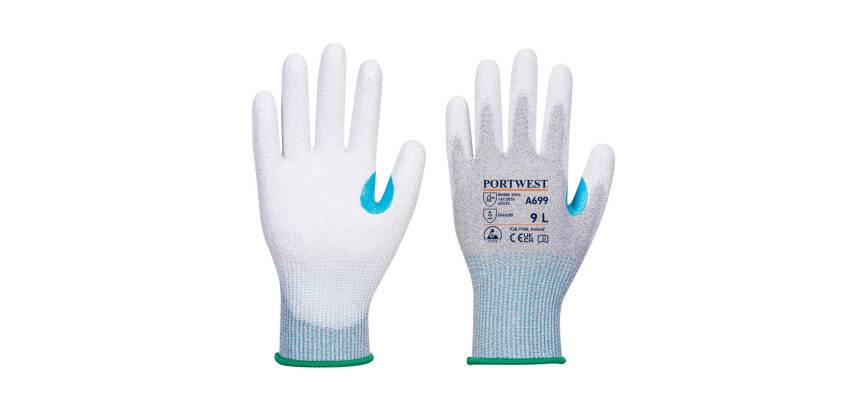 Portwest A699 Gant paume enduite PU ESD - 12 paires de gants
