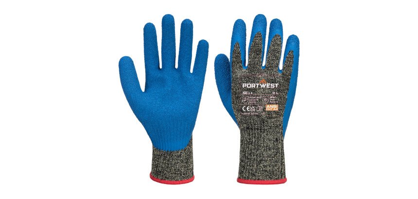 Portwest A611 Gant anticoupures Aramide latex HR - La paire