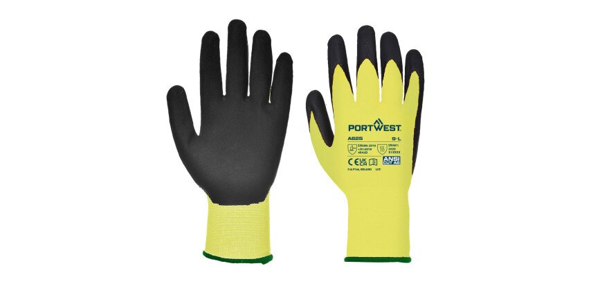 Portwest A625 Guante anti-corte, con PU, Vis-Tex