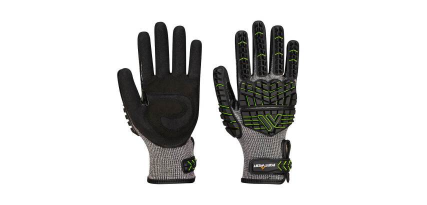 Portwest A755 Anti-Impact-Handschuh aus Nitrilschaum CutF - Paar