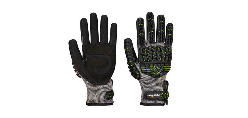 Portwest A755 Gant anti impact en mousse nitrile CutF - La paire