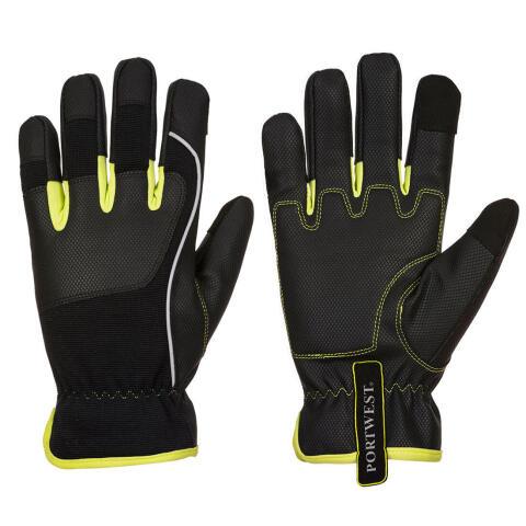 Portwest A771 Guante PW3 Tradesman Noir/jaune - Talla XXL