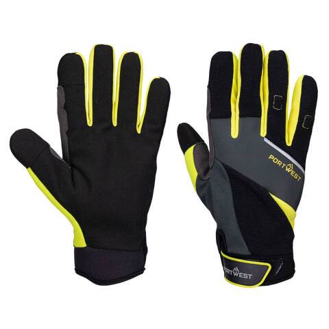 Portwest A774 Guante anti-corte DX4 LR Noir/jaune - Talla XXL