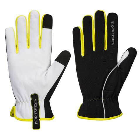 Portwest Gant Hiver PW3, noir/jaune