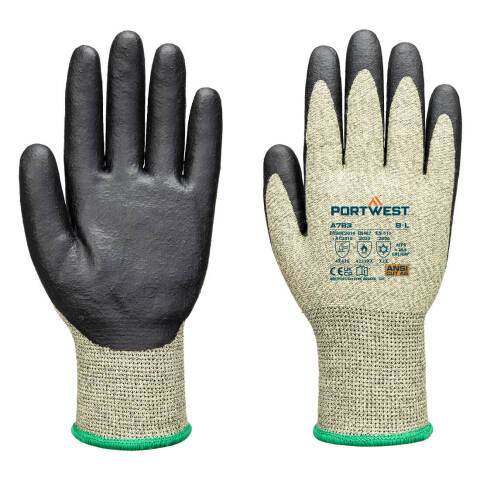 Portwest A783 Guante Arc Grip 13E Nivel 3 Vert/Noir - Talla XXXL