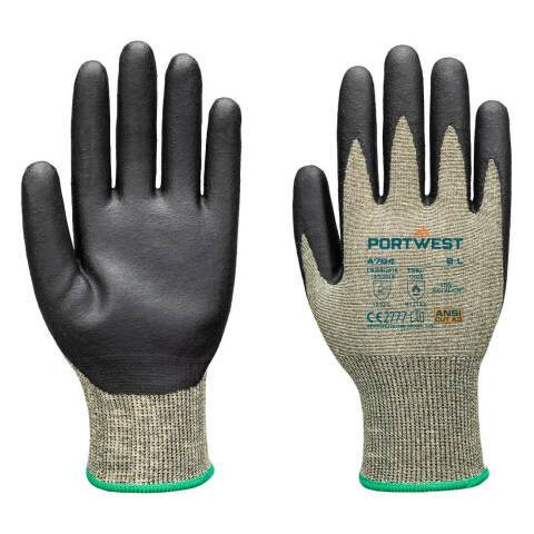 Portwest A784 Guante Arc Grip 18C Nivel 1 Vert/Noir - Talla XXXL