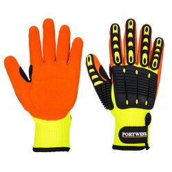 Portwest A721 Guante Anti Impact Grip Jaune/Orange - Talla S