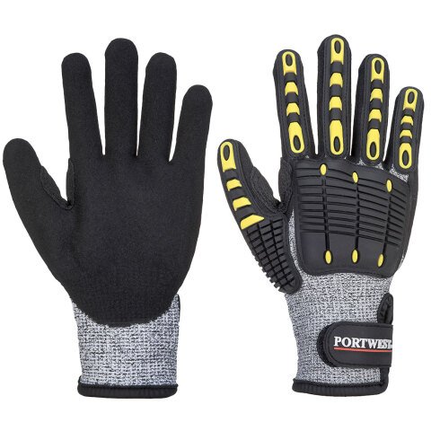 Portwest A722 Guante anti-corte y anti-golpes Gris/Noir - Talla XL