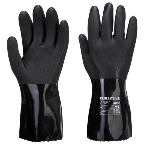 Portwest A882 Guante químico de PVC ESD Noir - Talla M