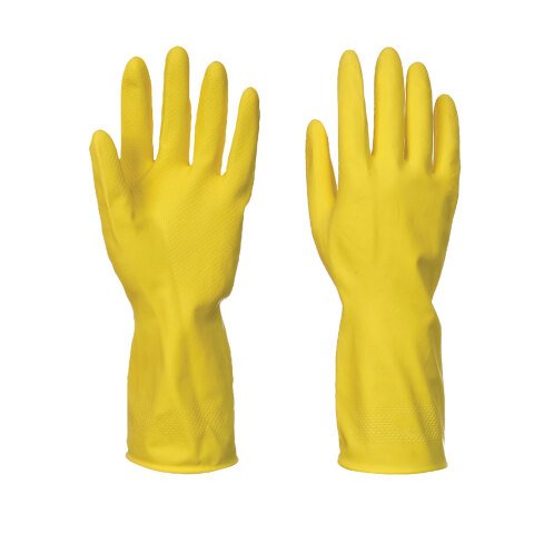 Portwest A800 Guante doméstico de látex (240 pares) Jaune - Talla XL