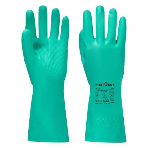 Portwest A812 Guante químico Nitrosafe Plus Vert - Talla XS