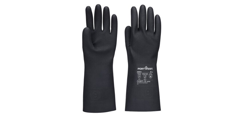 Portwest A824 Chemikalienhandschuh komplett beschichtet Butyl 350