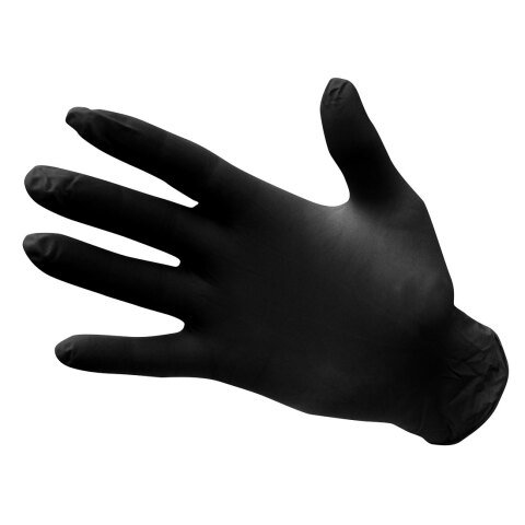 Portwest A925 Guante desechable de Nitrilo sin polvo (pack 100) Noir - Talla M