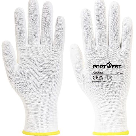 Portwest AB020 Guante Assembly (360 pares) Blanc - Talla M