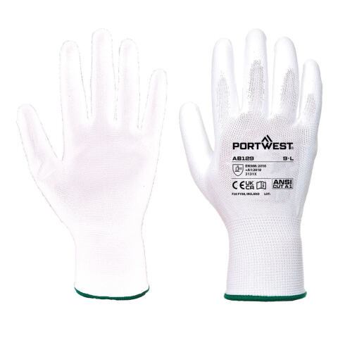 Portwest AB129 Guante con palma de PU (Pack 288 pares) Blanc - Talla XXL