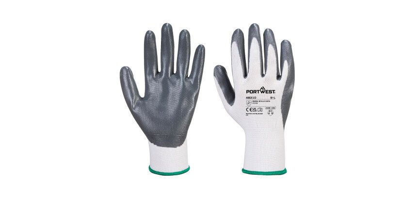 Portwest AB310 Pack de 12 gants Grip 13 Nitrile Essential