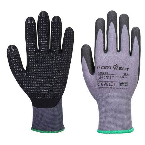 Portwest AB351 DermiFlex Plus Essential Multipack (pack 12) Gris/Noir - Talla S