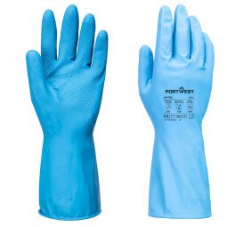 Portwest AP76 Gant de protection FD chimique B Latex (12 paires) Bleu - Taille L