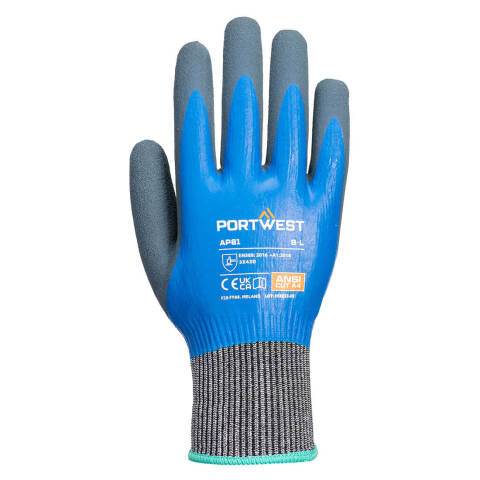 Portwest AP81 Guante anti-corte Liquid Pro HR Bleu - Talla S