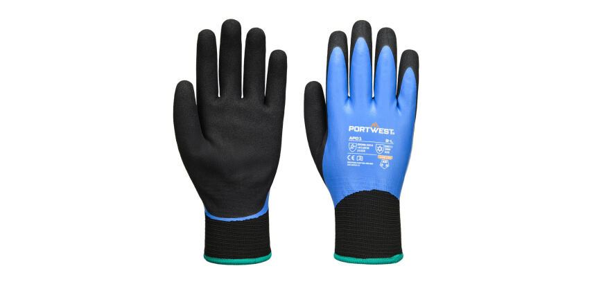 Portwest AP01 Thermo Pro Glove, blue/black - Pair