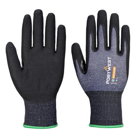 Portwest AP18 Guante SG Cut C15 Eco Nitrile (Pack12) Bleu/Noir - Talla XXXL