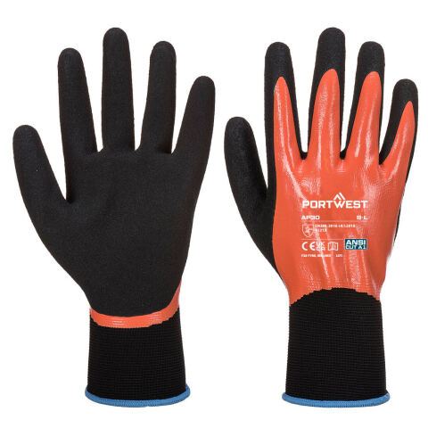 Portwest AP30 Guante Dermi Pro Orange/Noir - Talla XXL