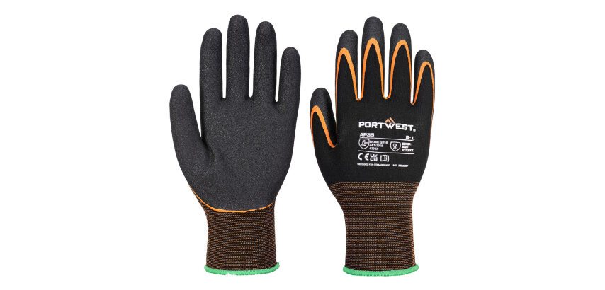 Portwest AP35 Gant Grip 15 Nitrile double paume