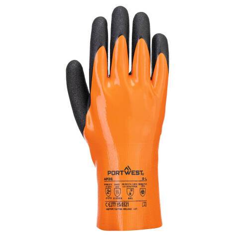 Portwest AP36 Guante Grip 15 Nitrile Orange/Noir - Talla XXL