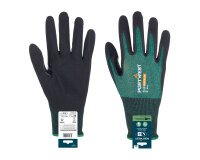 Portwest APR15 Gant SG Cut B18 en nitrile (retail) Vert/Noir - Taille S