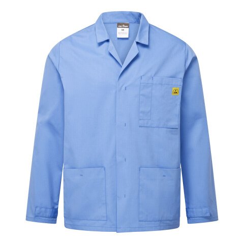 Portwest AS18 Chaqueta antiestática ESD para laboratorio Bleu Hamilton - Talla XXXL