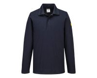 Portwest AS23 Polo manches longues ESD Marine - Taille 4XL