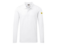 Portwest AS23 Polo manches longues ESD Blanc - Taille XS