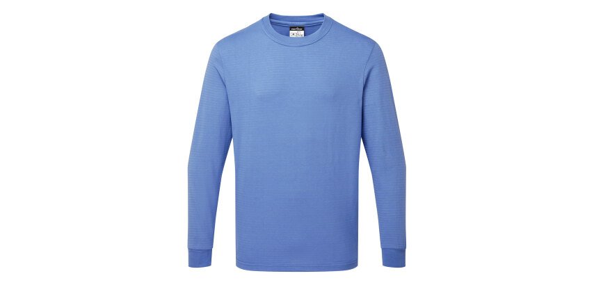 Portwest AS22 Long Sleeve Anti-Static ESD T-Shirt