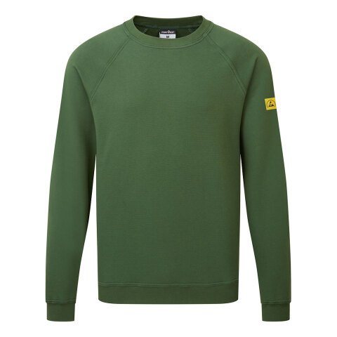 Portwest AS24 Sudadera antiestática ESD Vert Forêt - Talla XS