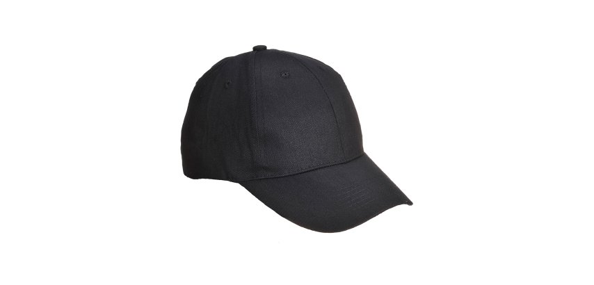Portwest B010 Cappellino Baseball Noir