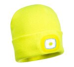 Portwest B029 Gorro Beanie con LED recargable por USB