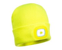 Portwest B029 Gorro Beanie con LED recargable por USB
