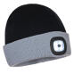 Portwest B034 Gorro bicolor con LED recargable Noir/Gris