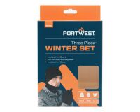 Portwest B035 Set d'accessoires d'hiver (3pcs) Noir