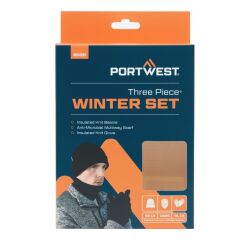 Portwest B035 Set d'accessoires d'hiver (3pcs) Noir