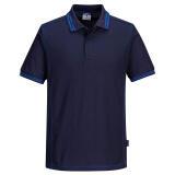Portwest B218 Polo Essential bicolore Marine/Royal - Taglia L