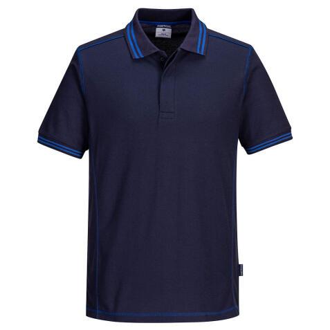 Portwest B218 Polo Bicolore Essentiel Marine/Royal - Taille L