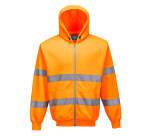 Portwest B305 Sweat zip HiVis à capuche