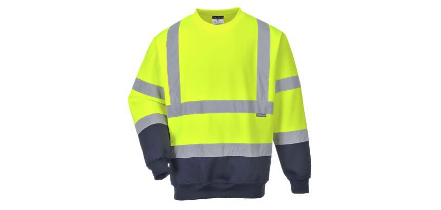 Portwest B306 Tweekleuren Hi-Vis Sweatshirt