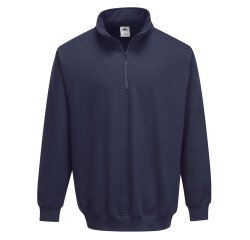 Portwest B309 Sudadera Sorrento con cremallera en el cuello Marine - Talla XS