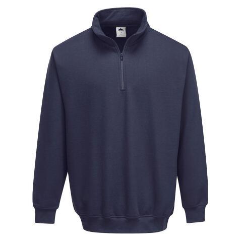 Portwest B309 Sudadera Sorrento con cremallera en el cuello Marine - Talla XL