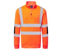 Portwest B314 Sweat Tricoté Haute Visibilité col zip