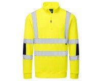 Portwest B314 Sweat Tricoté Haute Visibilité col zip