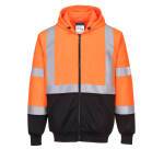 Portwest B315 Sweat Hi-Vis bicolore zippé à capuche