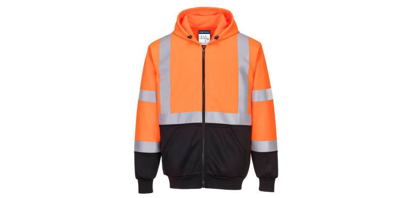 Portwest B315 Felpa Bicolore con cappuccio Hi-Vis
